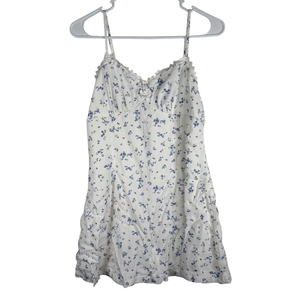Trixxi Floral Mini Dress Spaghetti Strap Above Knee Flowers Juniors Large